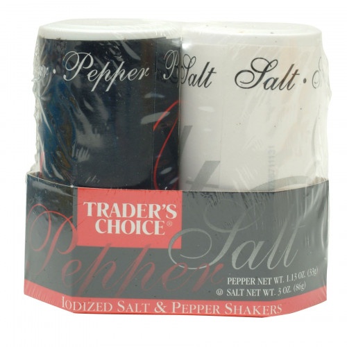 slide 1 of 1, Trader's Choice Salt & Pepper Shaker Set, 1 ct