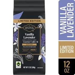 Private Selection Vanilla Lavender Medium Dark Roast Ground Coffee, 12 oz