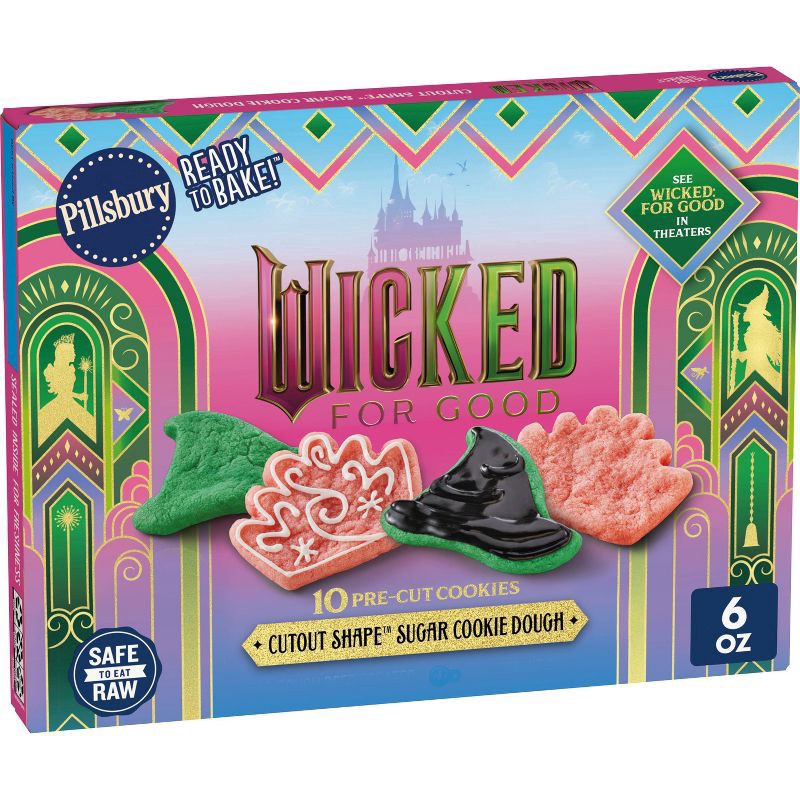 slide 1 of 5, Pillsbury Wicked Sugar Cutout Cookies - 6oz/10ct, 10 ct; 6 oz
