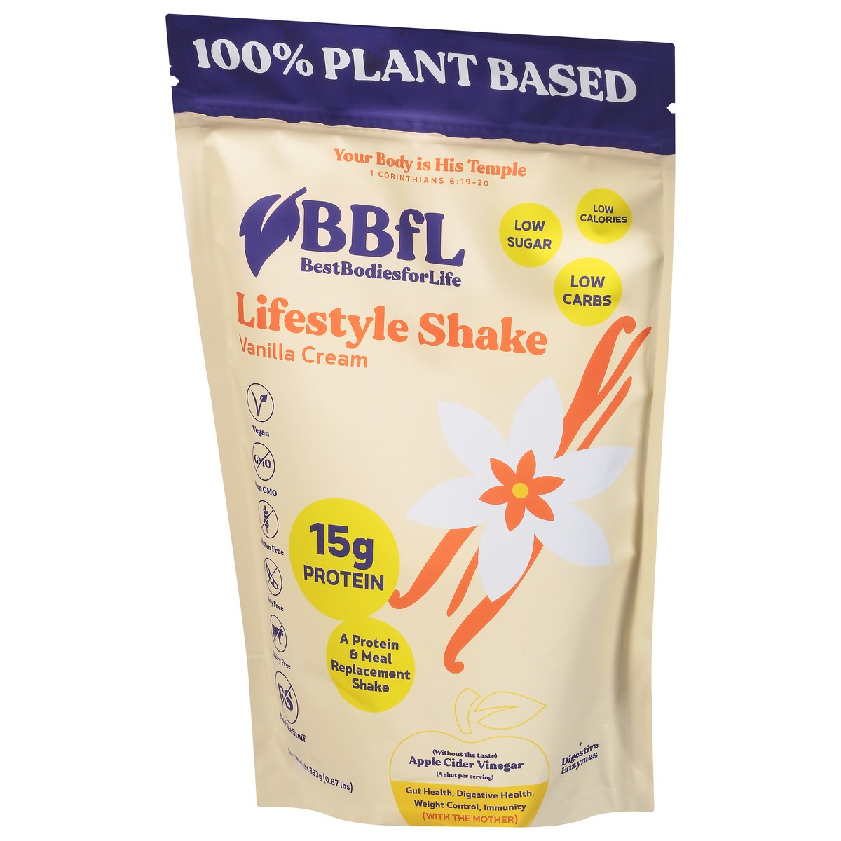 slide 13 of 14, BBfL Vanilla Cream Lifestyle Shake 0.87 lb, 0.87 lb
