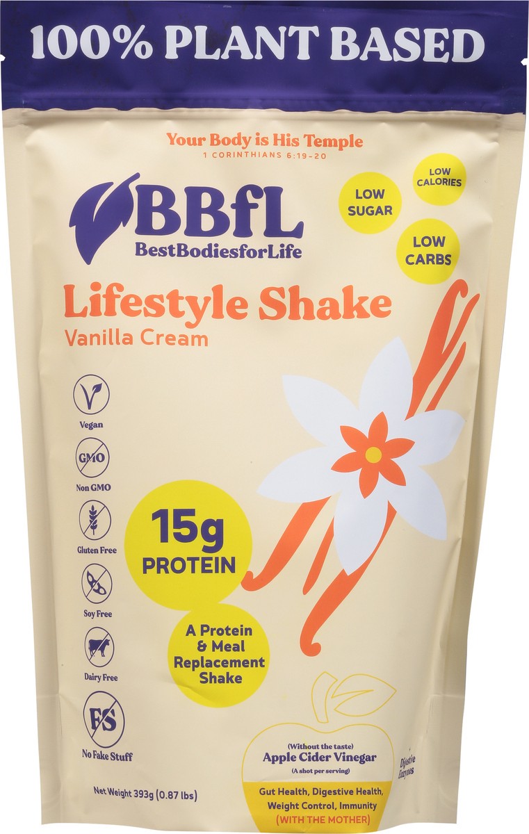 slide 12 of 14, BBfL Vanilla Cream Lifestyle Shake 0.87 lb, 0.87 lb