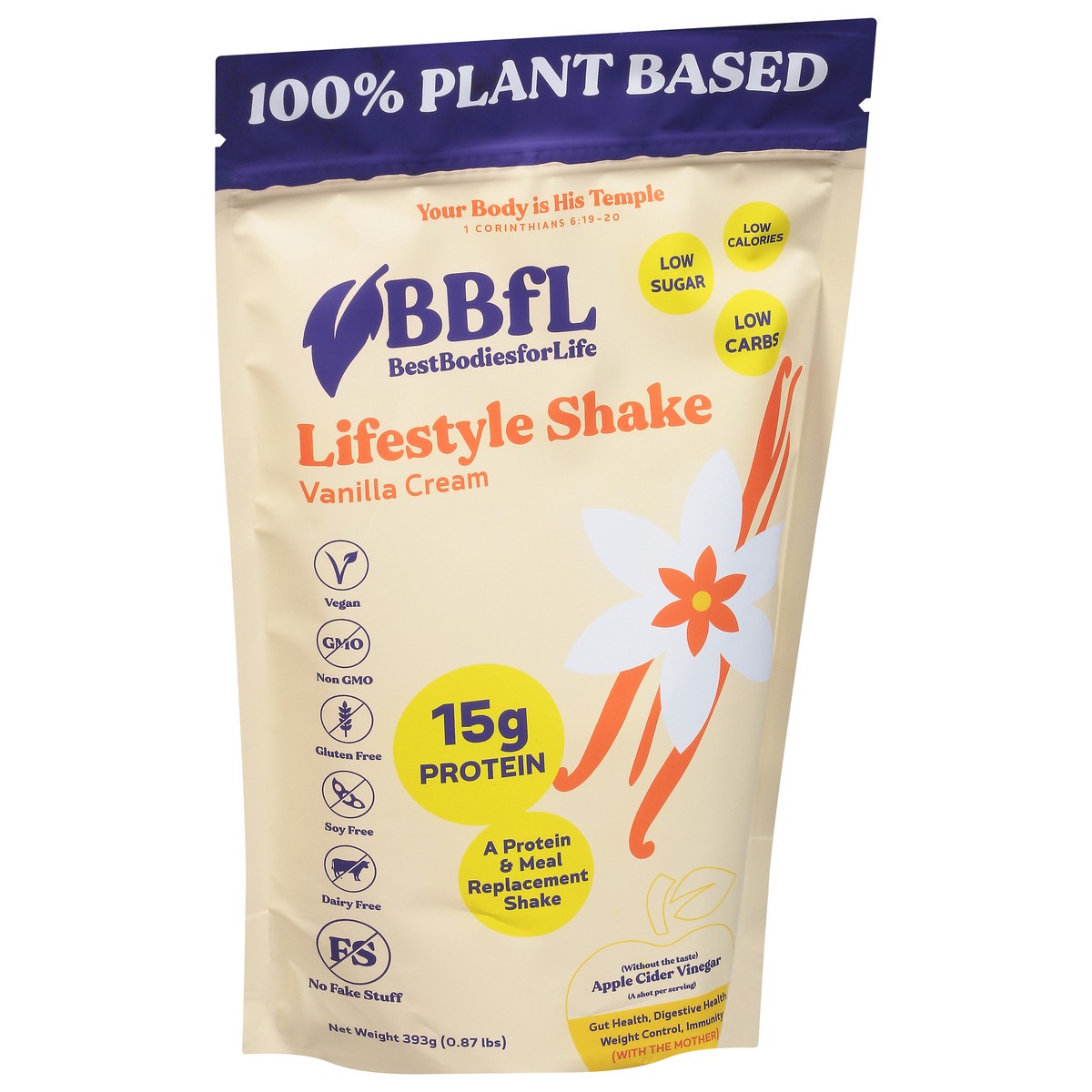 slide 10 of 14, BBfL Vanilla Cream Lifestyle Shake 0.87 lb, 0.87 lb