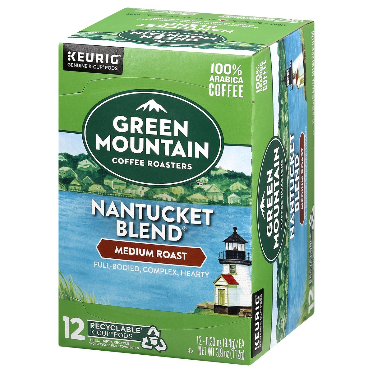 slide 9 of 9, Green Mountain K-Cup Pods Medium Roast Nantucket Blend Coffee 12 ea, 12 ct