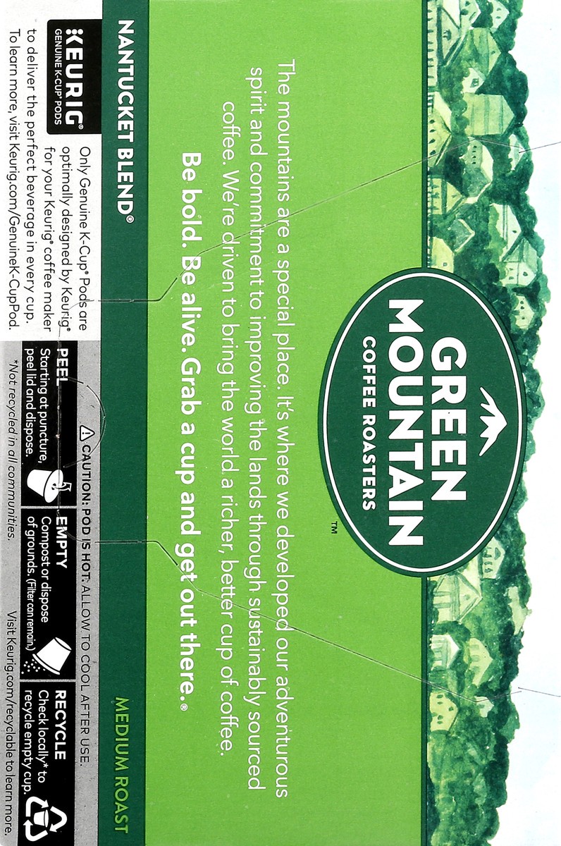 slide 4 of 9, Green Mountain K-Cup Pods Medium Roast Nantucket Blend Coffee 12 ea, 12 ct