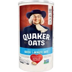 Quaker Oats, 100% Whole Grain, Quick 1-Minute
