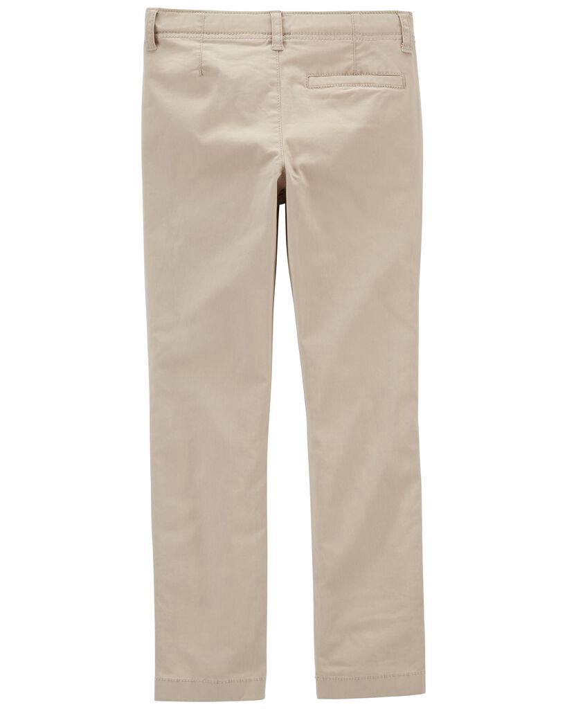 slide 2 of 2, Oshkosh Kid Slim Stretch Chino Pants Khaki 12S, 1 ct