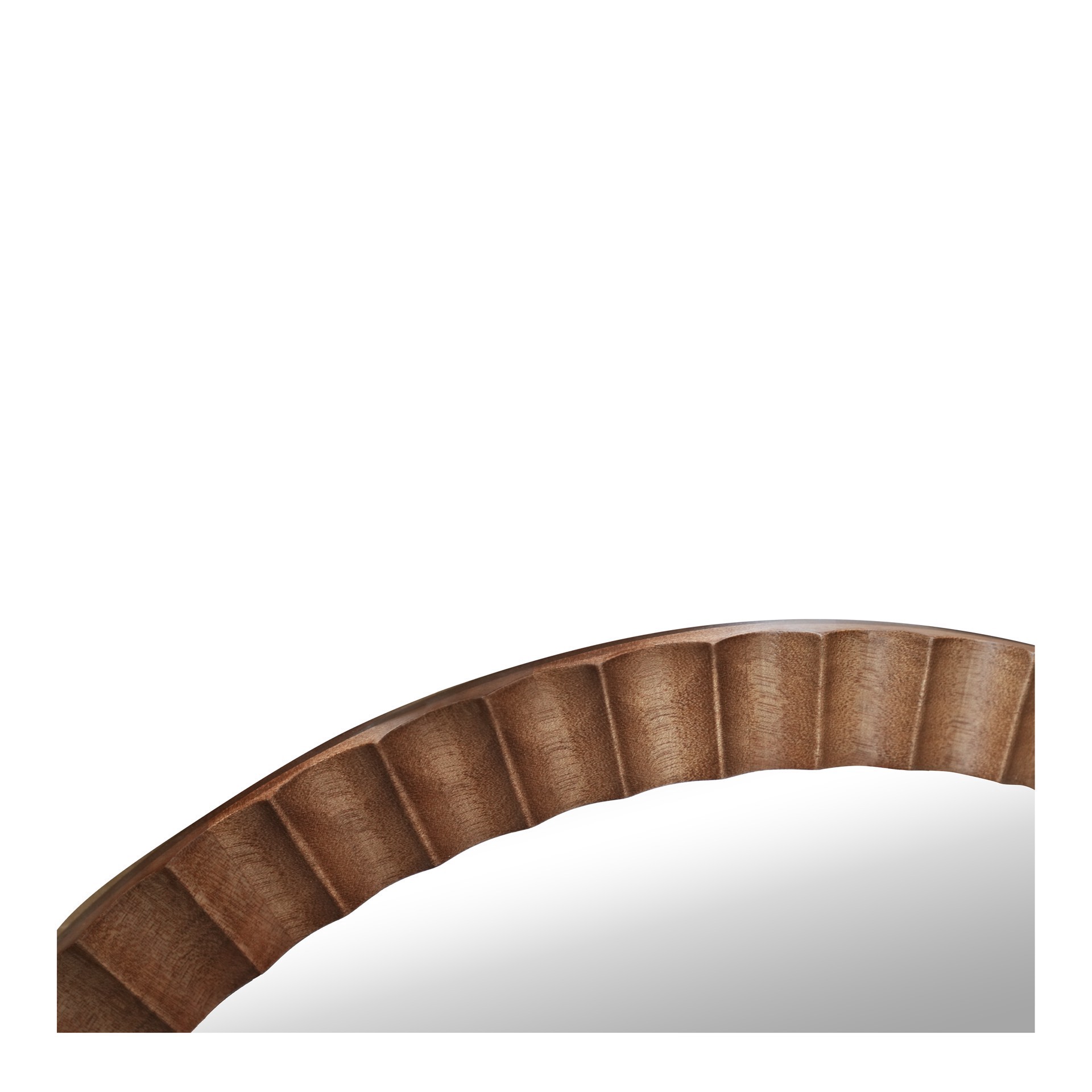 slide 3 of 5, 21.5" Round Wave Wood Decorative Mirror By Ashland, 21.5 in