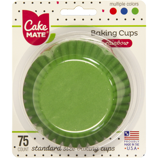 slide 1 of 1, Cake Mate Bake Cup Rainbow, 75 ct