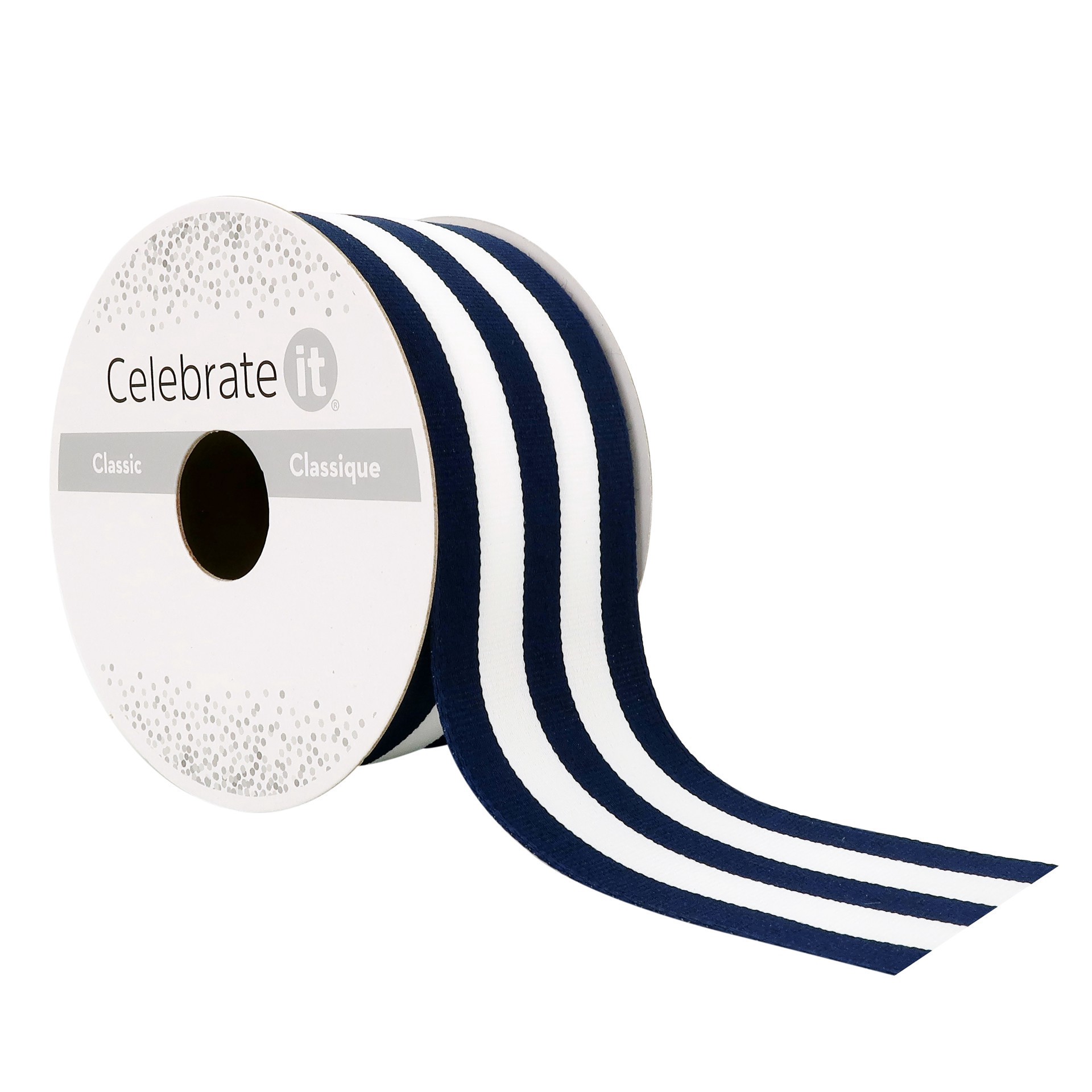 slide 3 of 4, 1.5" X 3yd. Grosgrain Striped Ribbon By Celebrate It, 1.5 in x 3 yd