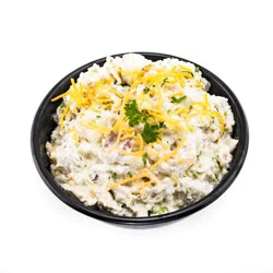 Salad Twice Baked Potato With Bacon & Cheddar