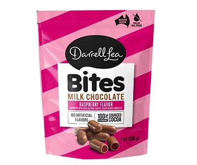 slide 1 of 1, Darrell Lea Bites Raspberry Flavor Milk Chocolate 7 oz, 7 oz