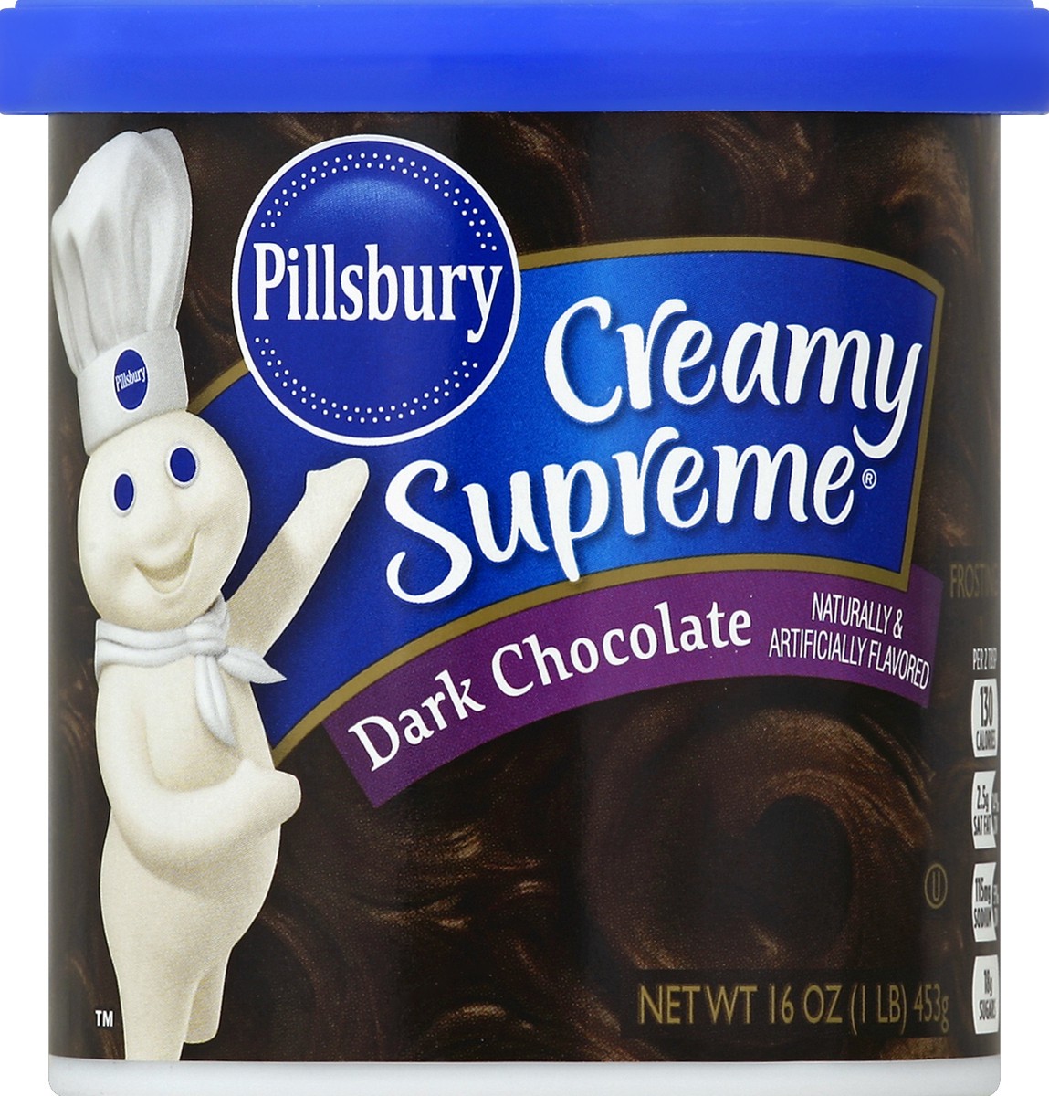 slide 2 of 2, Pillsbury Creamy Supreme Dark Chocolate Frosting, 16 oz