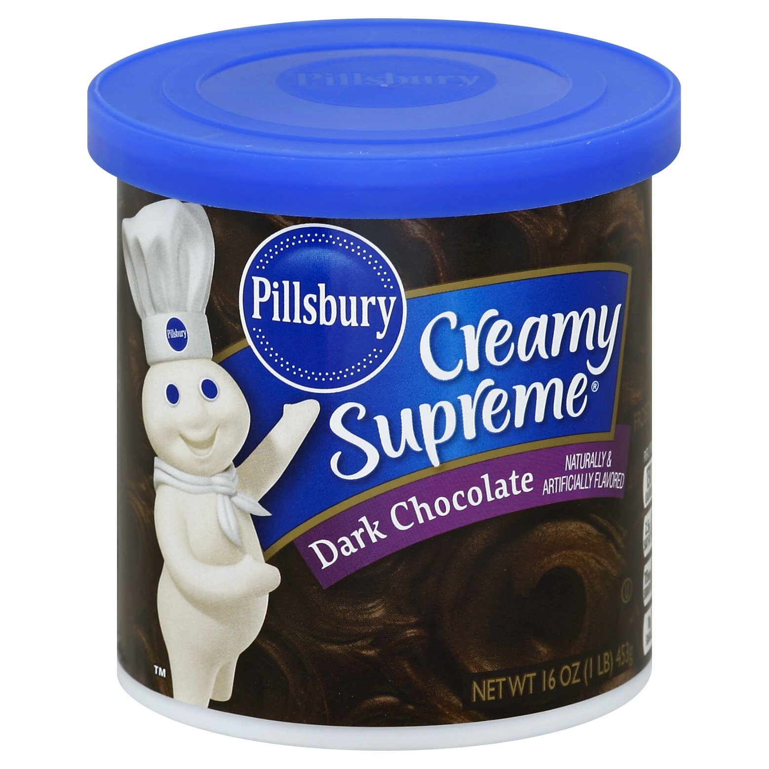 slide 1 of 2, Pillsbury Creamy Supreme Dark Chocolate Frosting, 16 oz