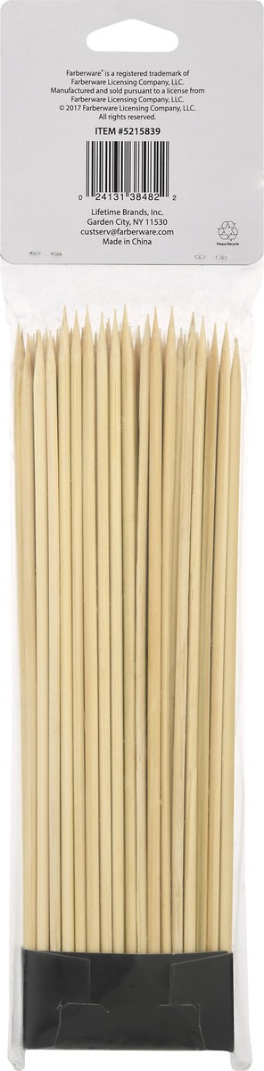 slide 9 of 9, Farberware 8 Inch Classic Bamboo Skewers 100.0 ea, 100 ea