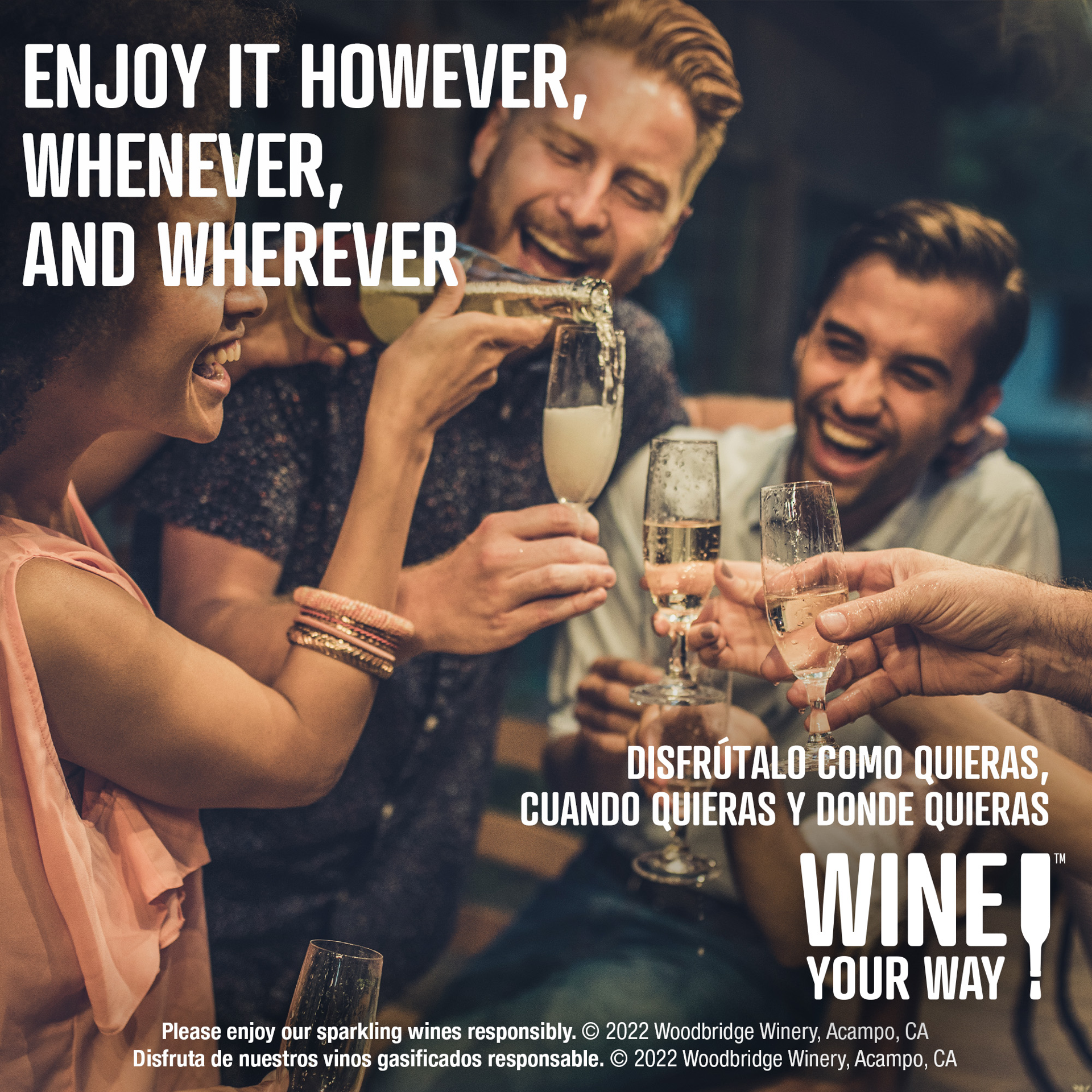 slide 9 of 10, Woodbridge by Robert Mondavi by Robert Mondavi Sparkling Infusions Strawberry & Kiwi Sparkling Wine, 750 mL Bottle, 25.36 fl oz