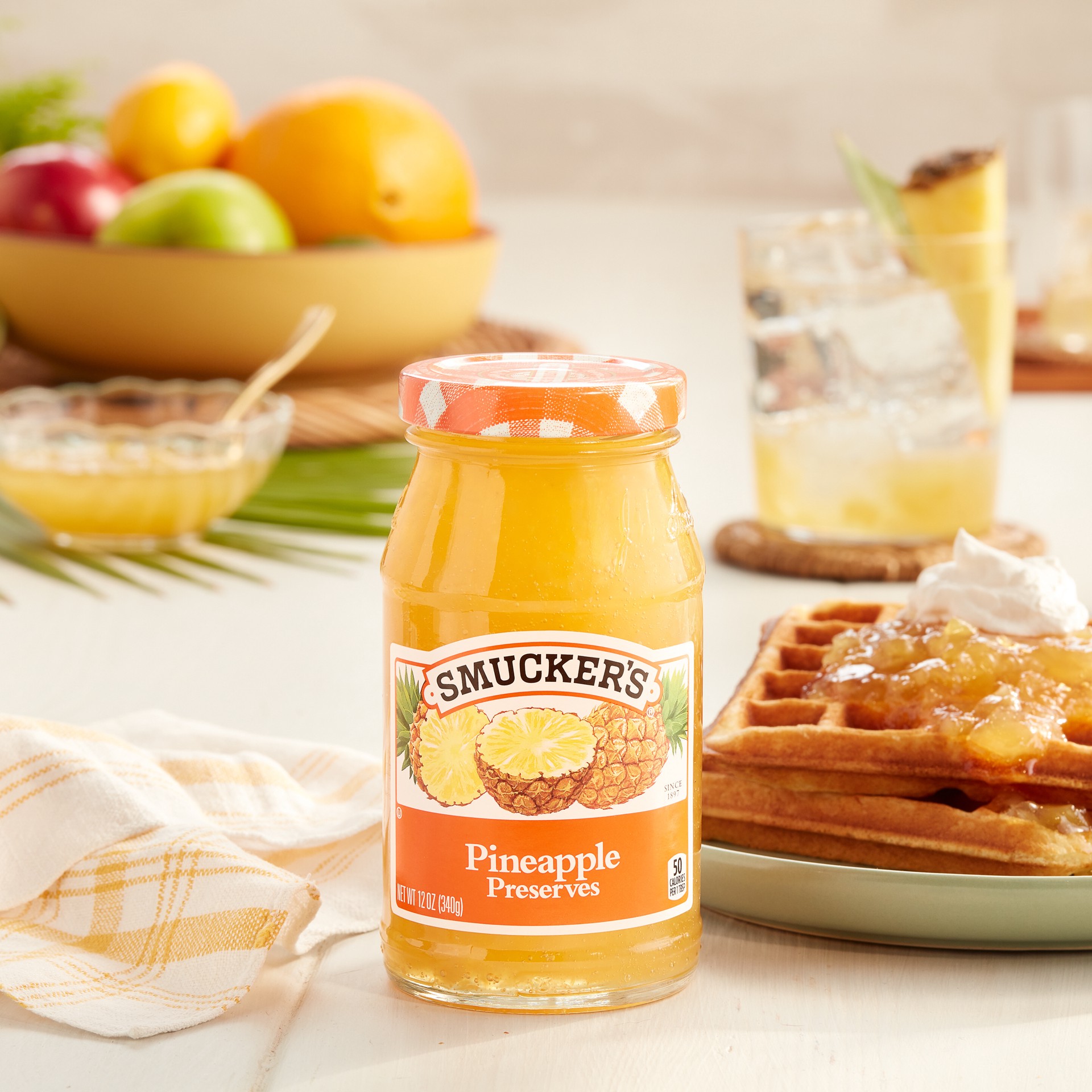 slide 3 of 6, Smucker's Smuckers Pineapple Preserves, 12 oz