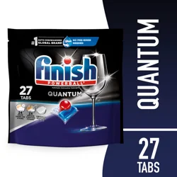Finish Quantum Dishwasher Detergent, Premium Dishwashing Tablets, 27 ct
