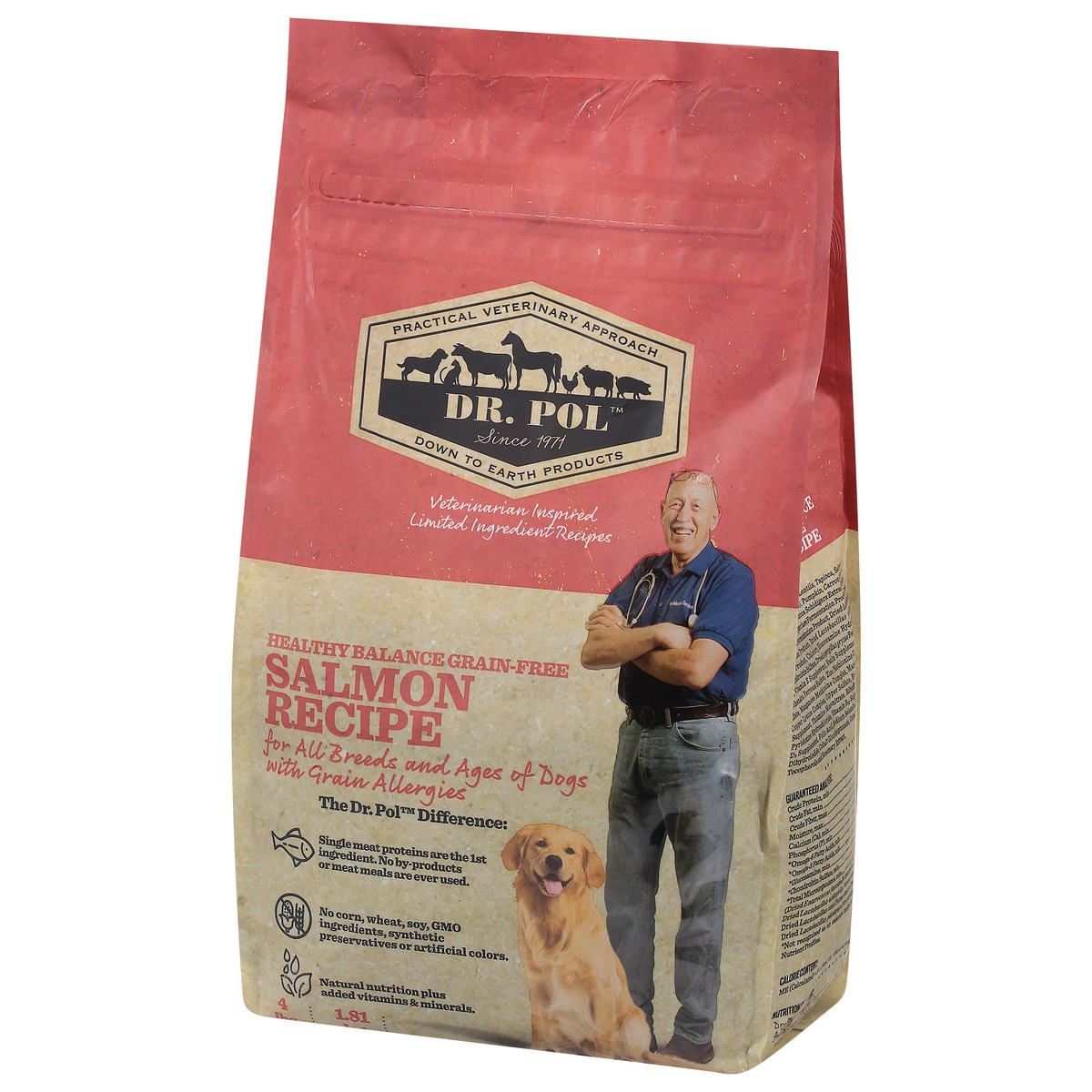 slide 9 of 9, Dr. Pol Healthy Balance Grain-Free Salmon Recipe Dog Food 4 lb, 4 lb