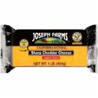 slide 1 of 1, Joseph Farms Sharp Cheddar Cheese, 16 oz