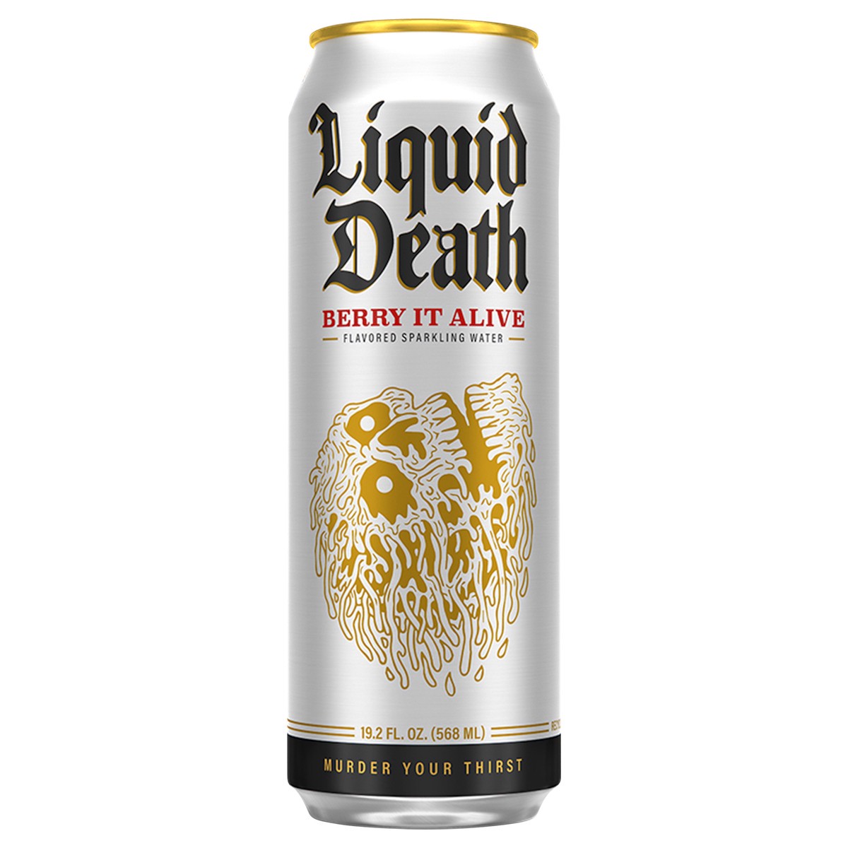 slide 1 of 1, Liquid Death Sparkling Water, Berry It Alive 19.2 oz King Size Can, 19.2 oz