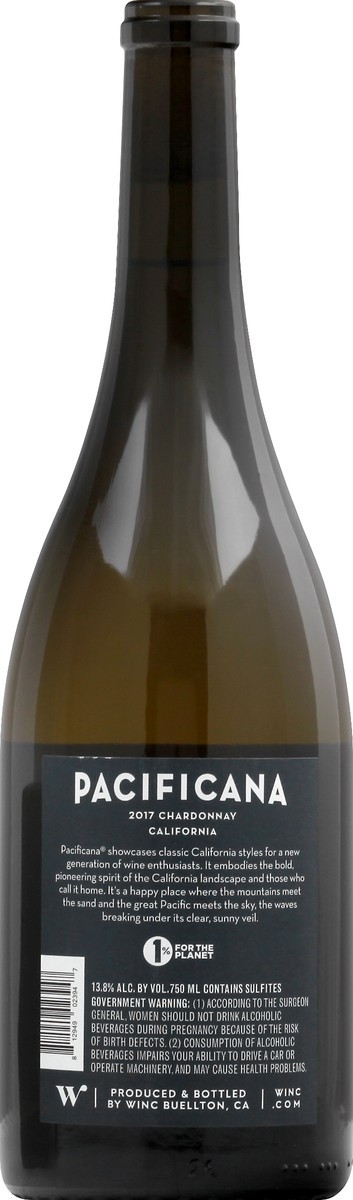 slide 3 of 9, Pacificana Chardonnay Wine, 750 ml