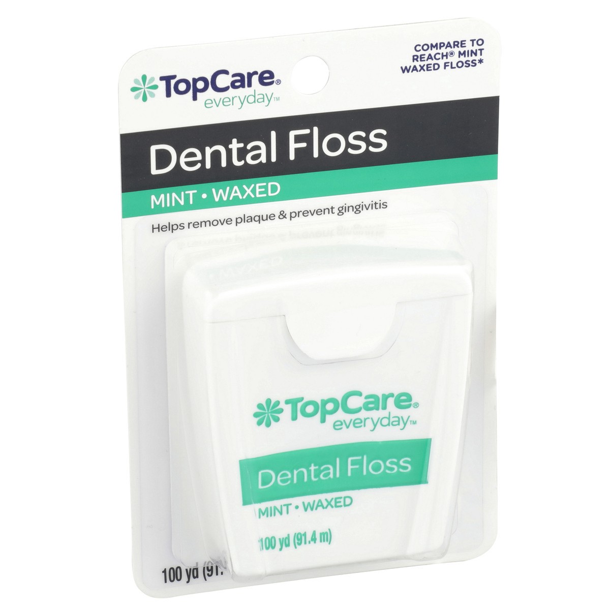 slide 4 of 8, Topcare Dental Floss Mint, 100 yd