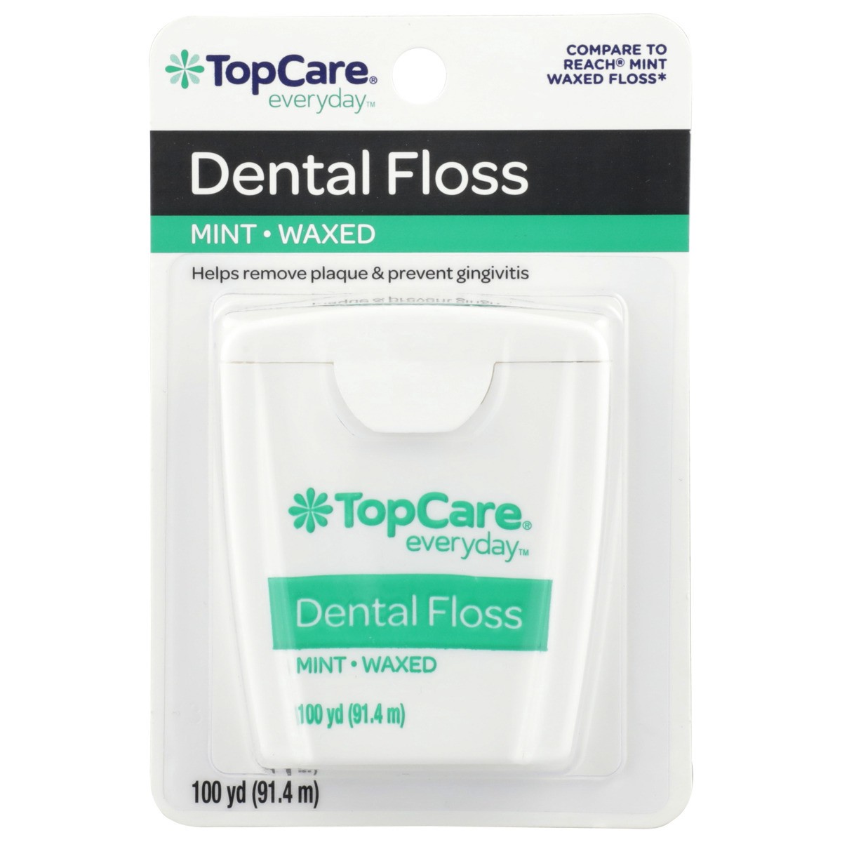 slide 8 of 8, Topcare Dental Floss Mint, 100 yd