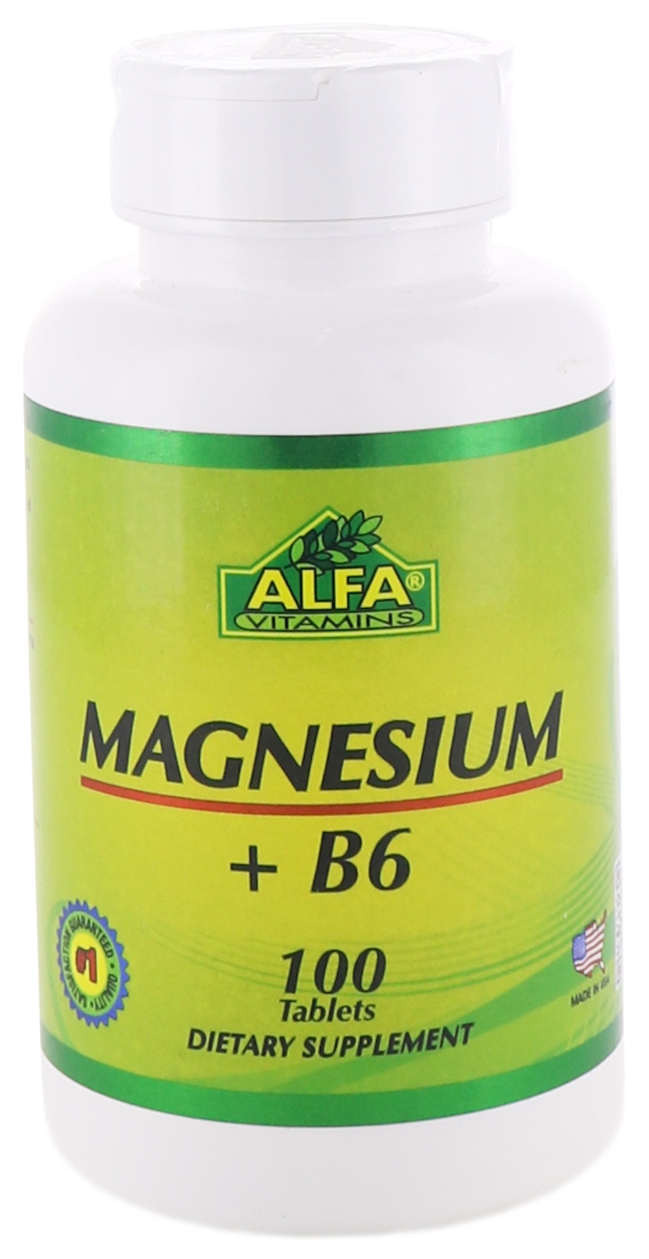 slide 1 of 1, Alfa Magnesium Plus B6, 1 ct