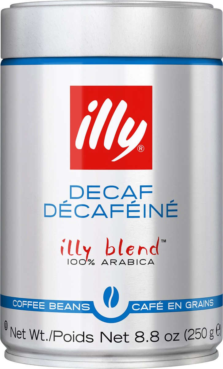 slide 4 of 8, Illy Coffee - Green Band Decaf Whole Bean, 250 gram