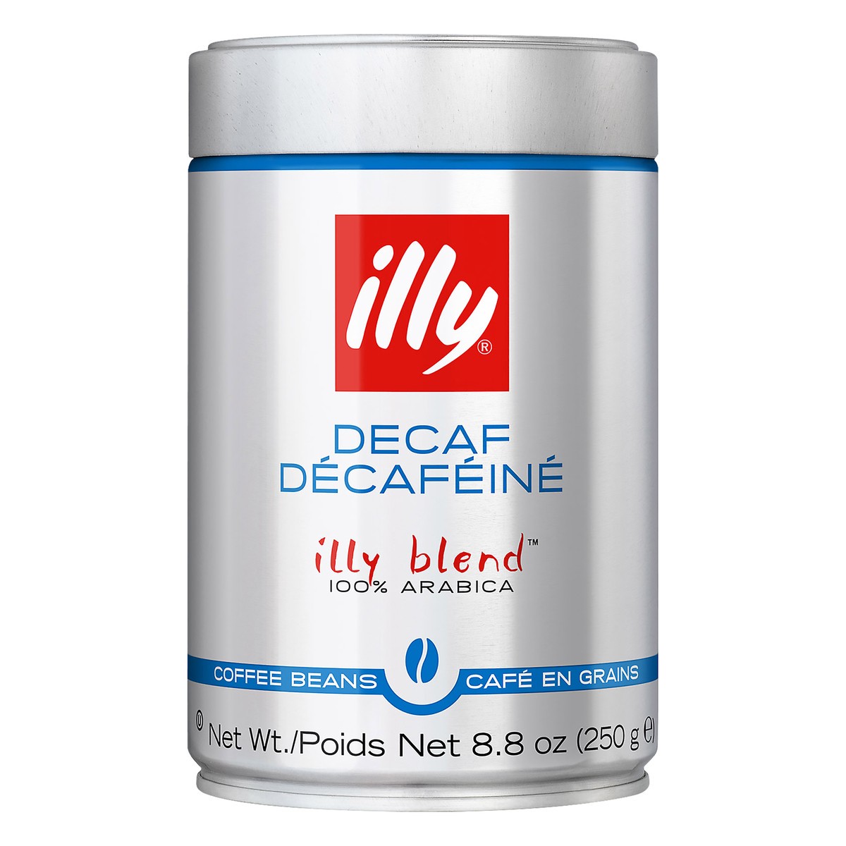 slide 1 of 8, Illy Coffee - Green Band Decaf Whole Bean, 250 gram