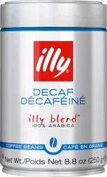 illy Blend 100% Arabica Decaf Beans Coffee - 8.8 oz