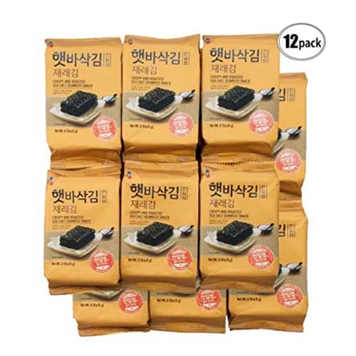 slide 1 of 1, CJ Crispy Roasted Sea Salt Seaweed - 2.16 oz, 2.16 oz