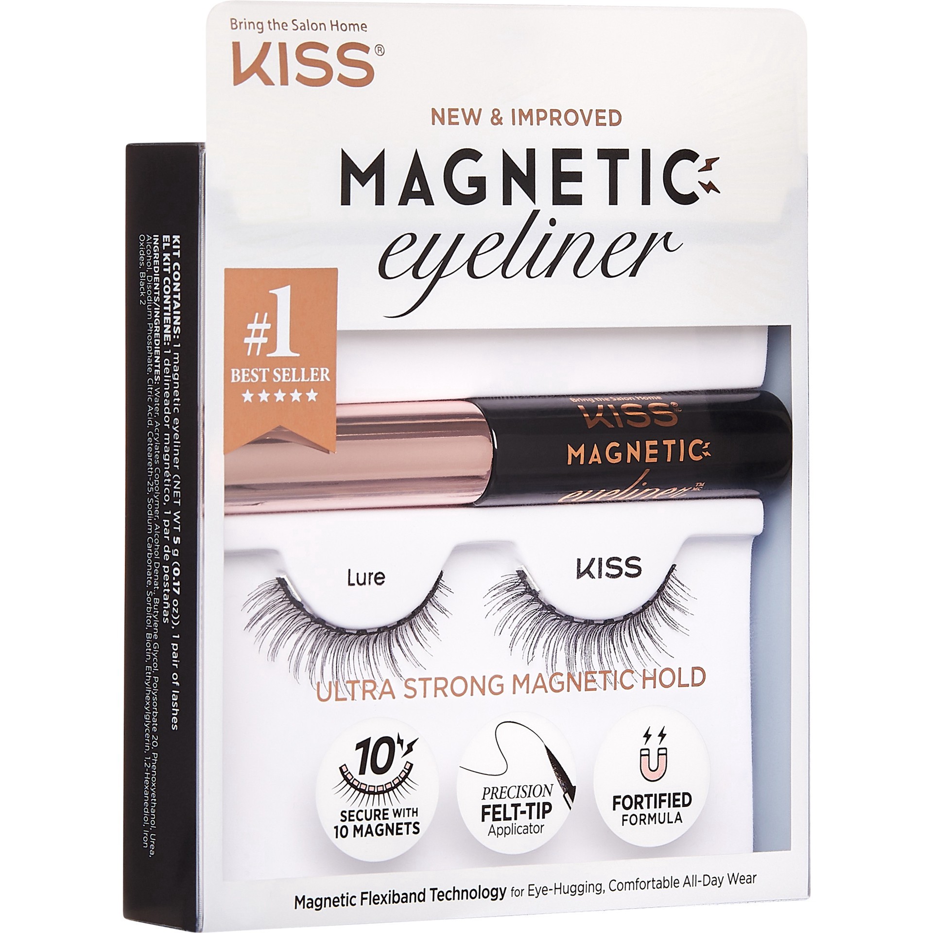 slide 11 of 13, KISS Magnetic Eyeliner Kit - 01, 1 ct