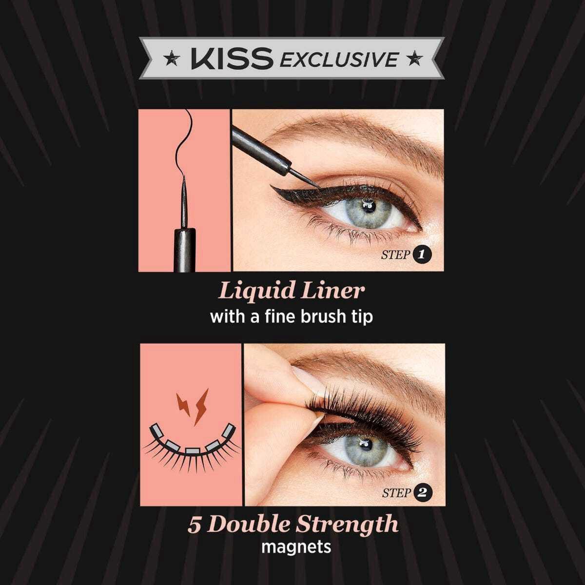 slide 8 of 13, KISS Magnetic Eyeliner Kit - 01, 1 ct