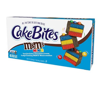 slide 1 of 1, M&M's Cu Cakebite M And M, 8 oz