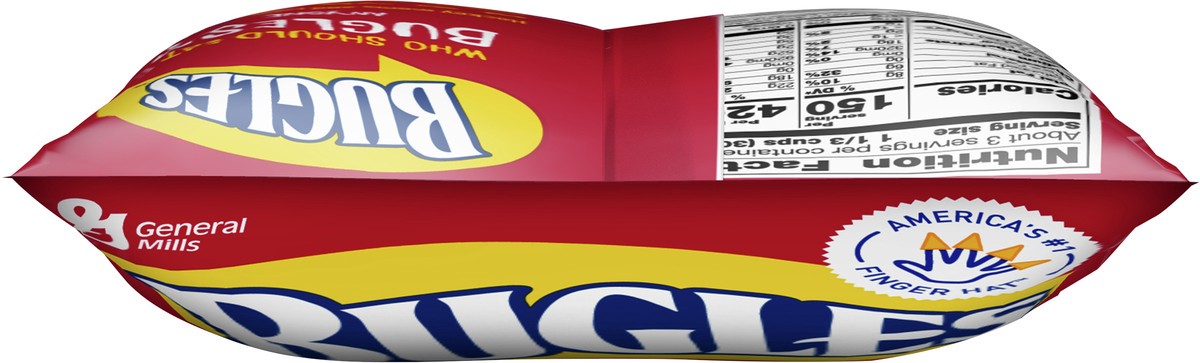 slide 9 of 11, Bugles Crispy Corn Snacks, Original Flavor, Snack Bag, 3 oz, 3 oz