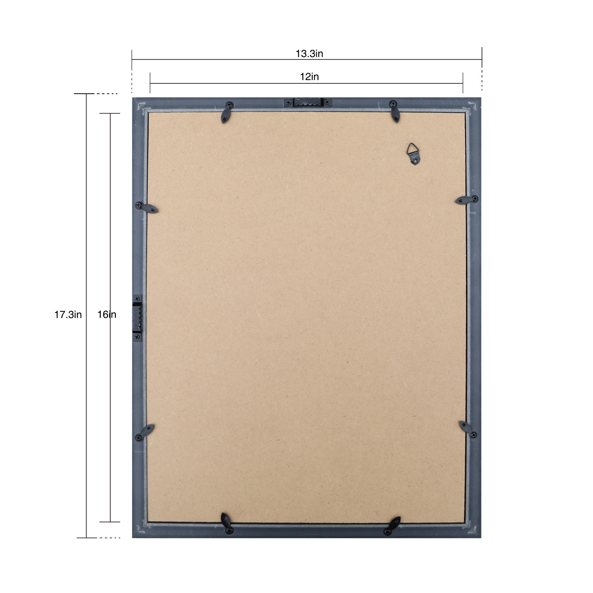 slide 4 of 4, 12" X 16" Beveled Brown Shadow Box By Studio Decor, 12 in x 16 in