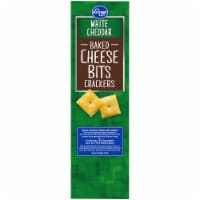 slide 1 of 3, Kroger White Cheddar Baked Cheese Bits Crackers, 12.4 oz