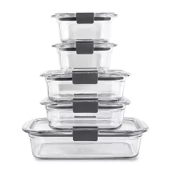 Rubbermaid Brilliance Glass Storage Containers Set