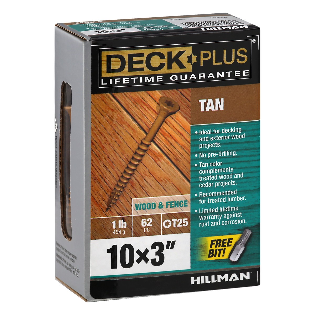 slide 3 of 10, Deck Plus Wood & Fence Tan Screws 62 ea, 62 ct
