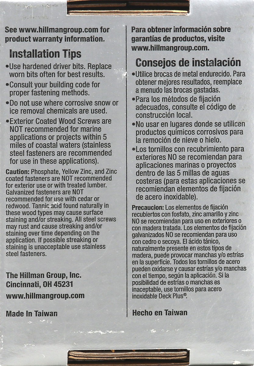 slide 2 of 10, Deck Plus Wood & Fence Tan Screws 62 ea, 62 ct