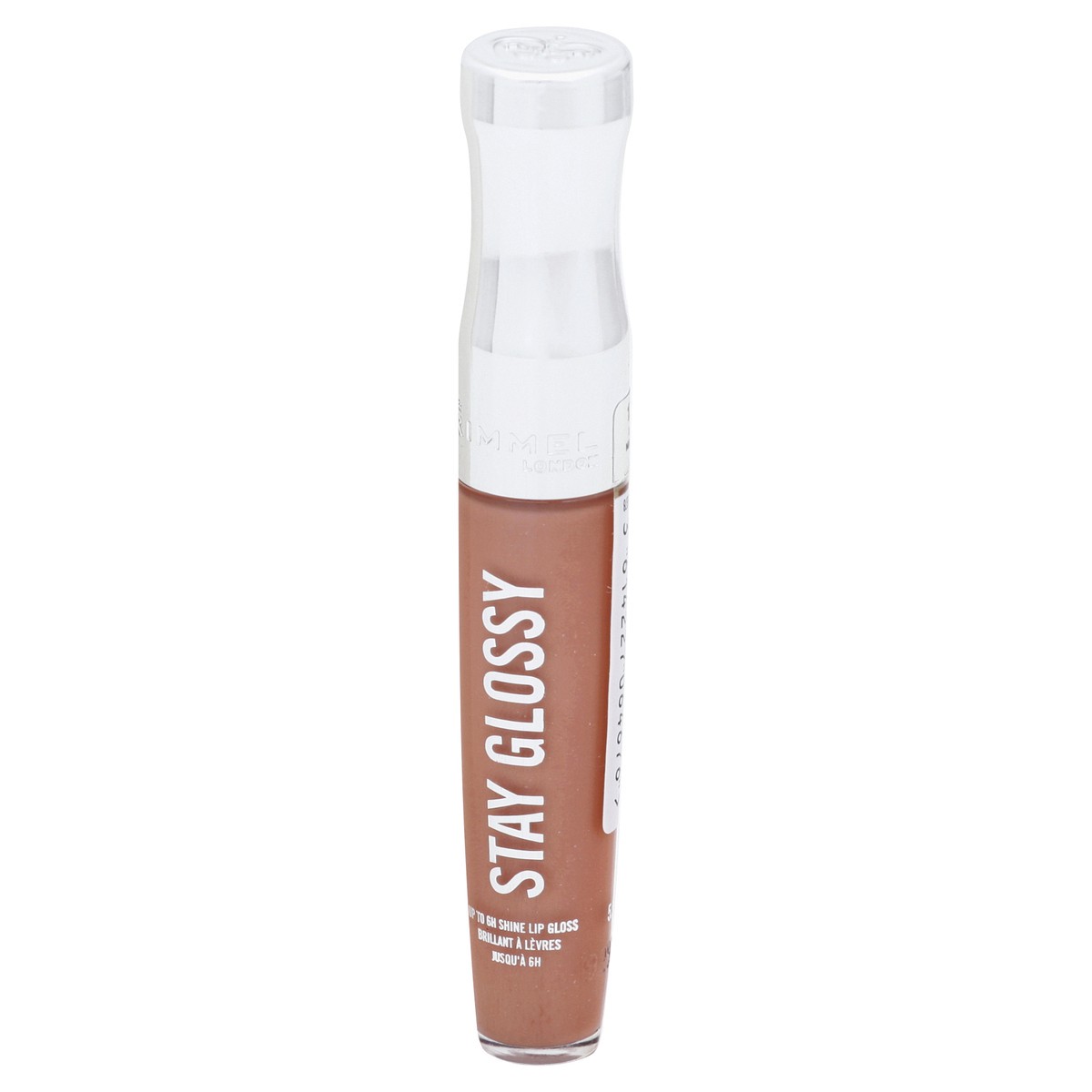 slide 7 of 9, COTY RIMMEL LONDON Rimmel Stay Glossy Lip Gloss - Non-Sticky and Lightweight Formula for Lip Color and Shine - 133 Bare Minimum, .18oz, 0.18 oz
