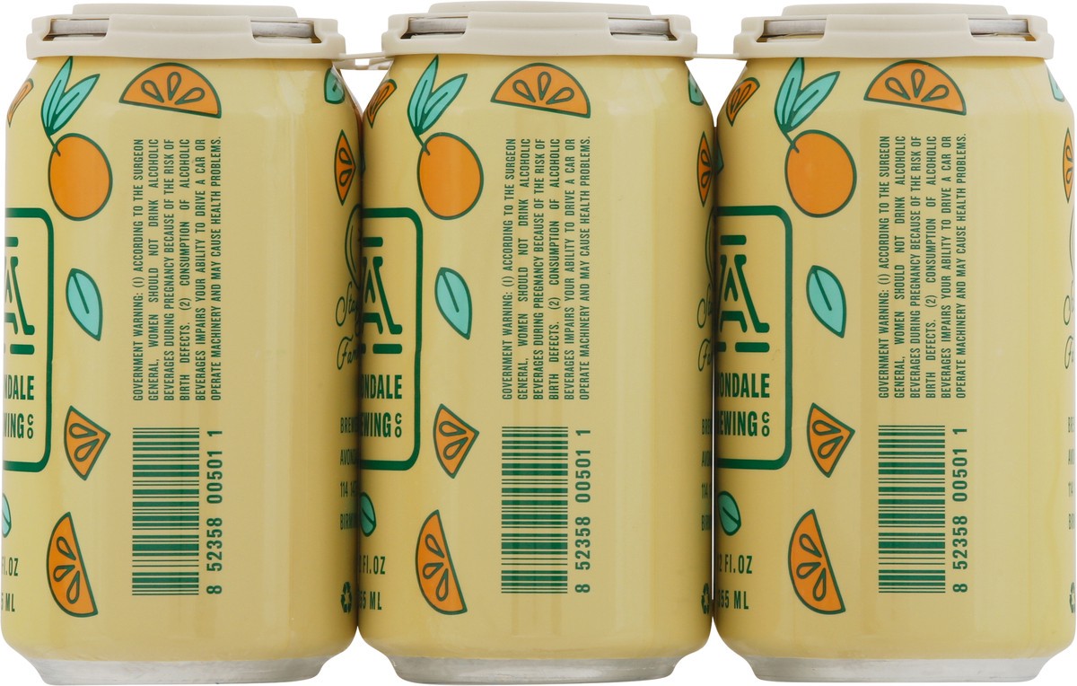 slide 8 of 9, Avondale Brewing Co Shandy Tangerine Ale Brunch Punch Beer 6 - 12 fl oz Cans, 1 ct
