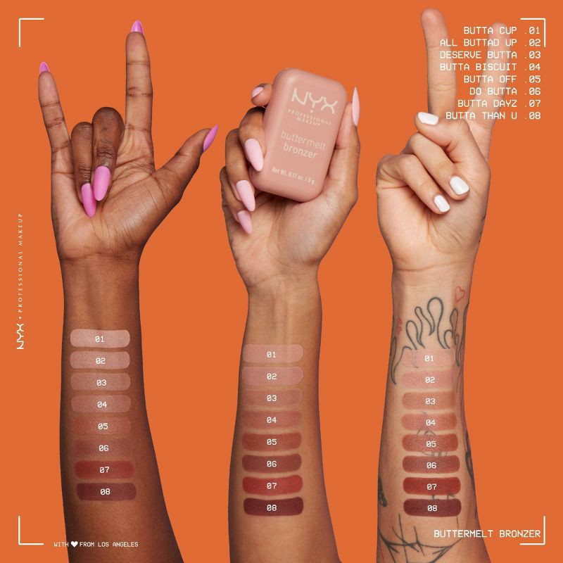 slide 7 of 10, Nyx Professional Makeup Buttermelt Bronzer, Butta Than U, 0.17 Oz, 0.17 oz