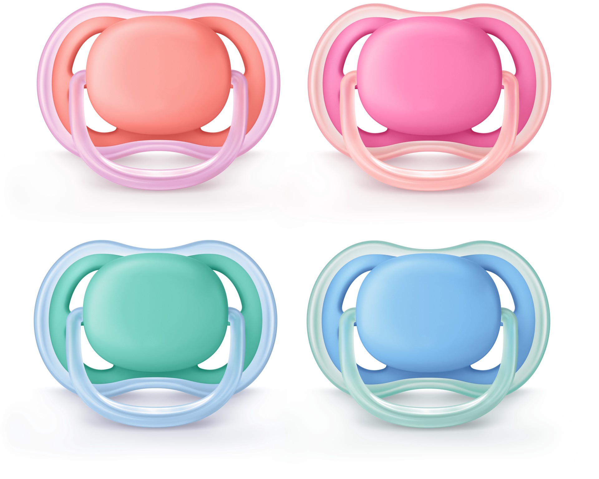 slide 1 of 9, Philips Avent Ultra Air Pacifier, 6-18 months, various colors, 2 pack, SCF244/23, 2 ct