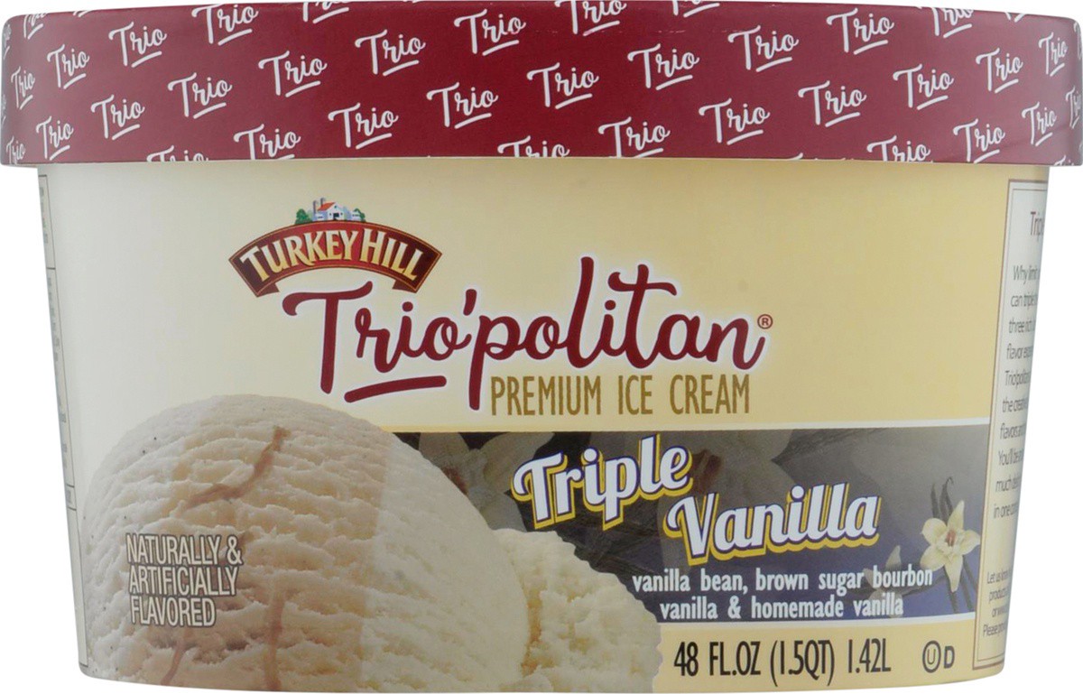 slide 10 of 10, Turkey Hill Triple Vanilla, 48 fl oz