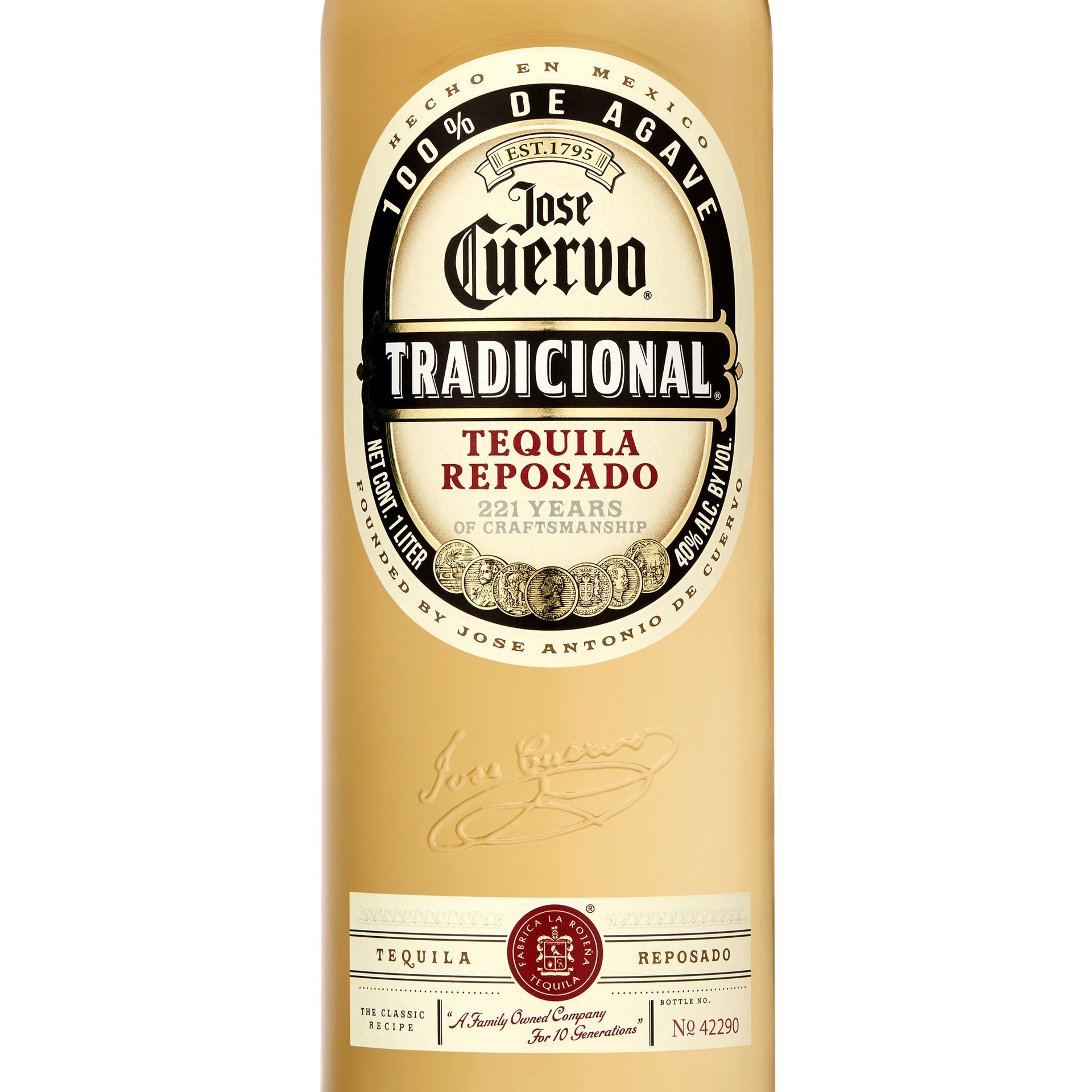 slide 2 of 9, Jose Cuervo Tradicional Reposado Tequila 80 Proof - 1 L, 1 liter