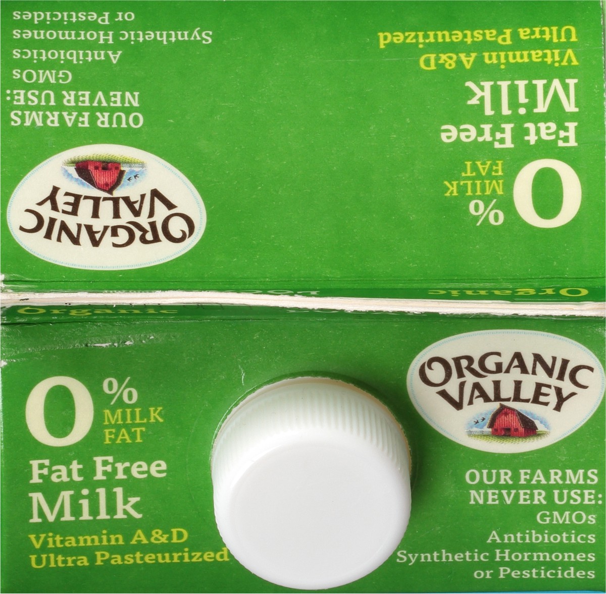 slide 2 of 12, ORGANIC VALLEY Skim (Fat Free) Organic Milk - Ultra Pasteurized, 64 oz, 64 oz