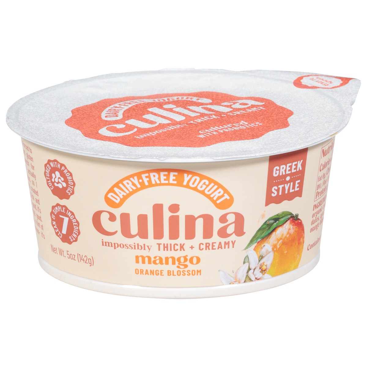 slide 1 of 11, Culina Dairy-Free Greek Style Mango Orange Blossom Yogurt 5 oz, 5 oz