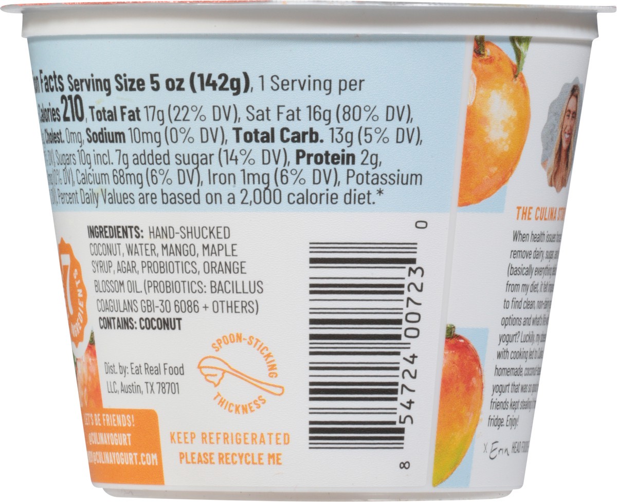 slide 10 of 11, Culina Thick Mango Orange Blossom Plant Based Yogurt 5 oz, 5 oz
